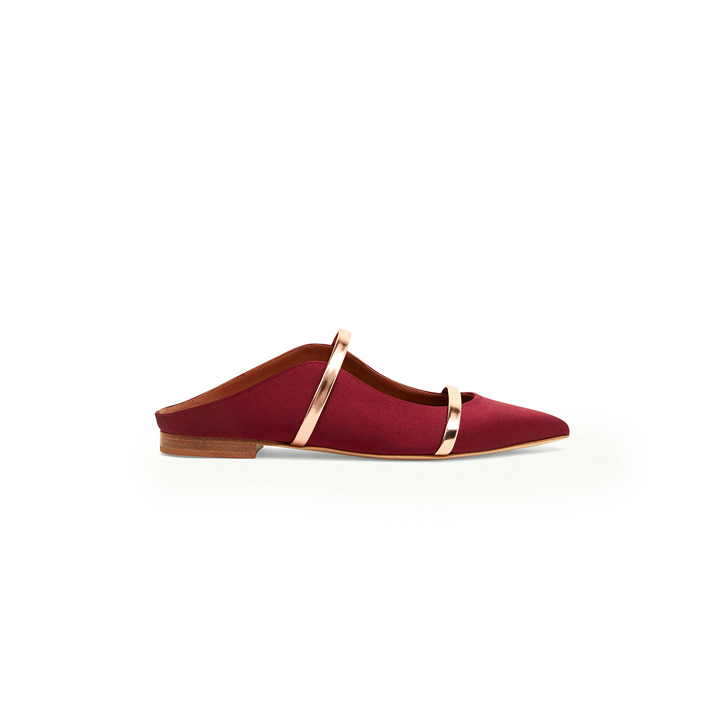 MALONE SOULIERS MAUREEN RED & GOLD SATIN FLATS MAUREENFLAT29BLK MALONE SOULIERS MAUREEN RED & GOLD SATIN FLATS MAUREENFLAT29BLK